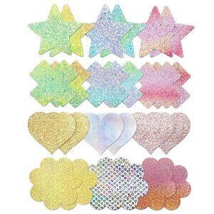 Tripetal Glitters Pasties Nipple Covers Stickers